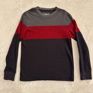 Urban Pipeline Red Grey Striped Sweater Boys Size Medium